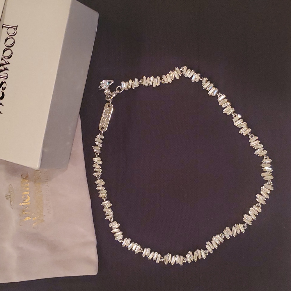 NWT Vivienne Westwood Molly Crystal Choker Necklace - Picture 2 of 8